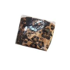 Caspari Black Flock Papier Gift Bag